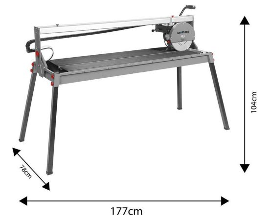 Graphite Przecinarka do glazury 1500W 250x25 (59G892) Jaunumi -Dārzam