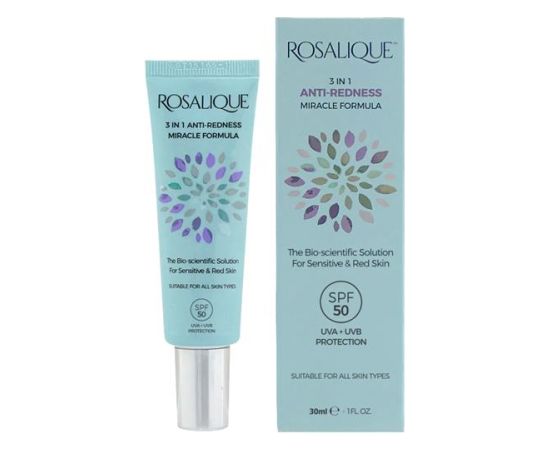 Rosalique 3 In 1 Anti-Redness Miracle Formula Spf50 30 ml Ķermeņa kosmētika