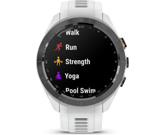 Garmin Approach S70, 42mm, Golf GPS, White, EU/AUS/NZ Smart-Watch Умные часы