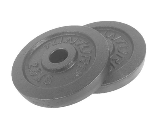 Tunturi Svaru diski 2,5kg, Melni, 2gb Svaru ripas un stieņi