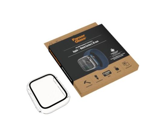 PanzerGlass Защитное cтекло для Apple Watch 7 45​​мм, Полный корпус, Прозрачный Smart pūlksteņu aksesuāri