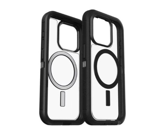 OtterBox Defender XT vāciņš, Apple iPhone 15, iPhone 14, iPhone 13, tumšā puse, caurspīdīgs/ melns Neoriģinālie Maciņi
