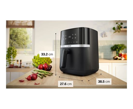 Bosch hot air fryer MAF462B0 Series 4 (black, 2,050 watts, basket 6.1 liters) Taukvāres katli
