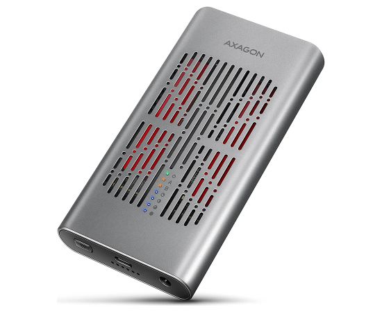 AXAGON USB-C 20Gbps Dual M.2 NVMe SSD CLONE MASTER Enclosure EEM2-20GD Ārējo HDD, SSD korpui