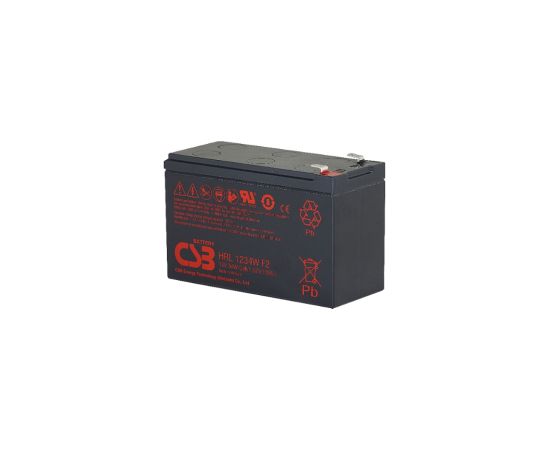 CSB Battery Battery 12V 9Ah 34W Pb F2 HRL1234W UPS Nepārtrauktā barošana