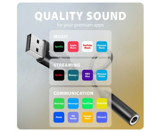 AXAGON ADA-HA USB-A Hi-Res DAC audio adapter Aдаптеры