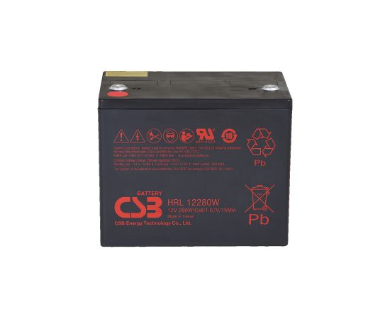 CSB Battery Battery 12V 6Ah 25W Pb F2 HRL1225W UPS Nepārtrauktā barošana