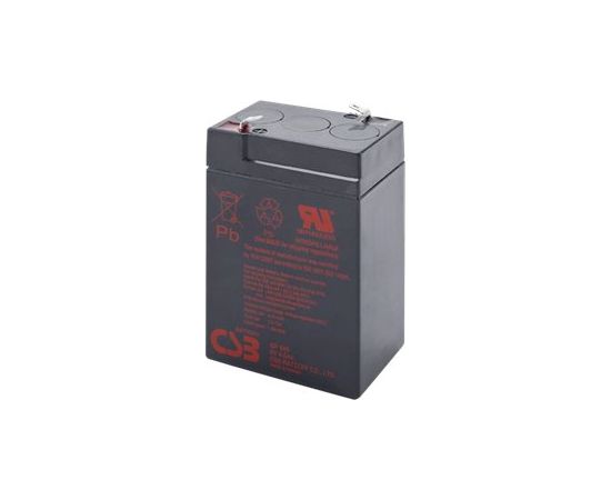 CSB Battery Battery 6V 4.5Ah F1 Pb GP645 UPS Nepārtrauktā barošana