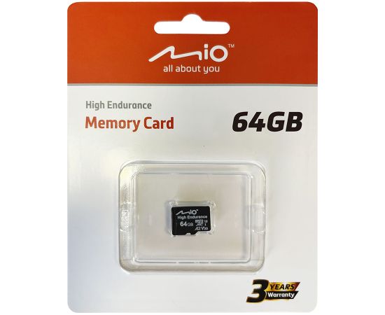 Mio High Endurance 64 GB MicroSD Flash memory class UHS-I Atmiņas kartes micro SD SDHC