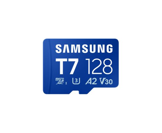 Samsung MicroSD card T7 128 GB microSDXC Flash memory class U3, V30, A2 Карты памяти