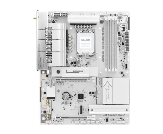 Mainboard ASROCK Intel B860 LGA 1851 (Socket V1) ATX RAM DDR5-SDRAM 4xSlots Wi-Fi Yes Bluetooth Yes 1xNumber of M.2 (M) slots B860CHALLENGERWIFIWH Mātes plates