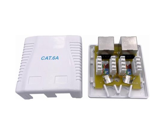 CABLE ACC MOUNT BOX CAT6A FTP/2P NCAC-2F6A-01 GEMBIRD Tīkla vadi