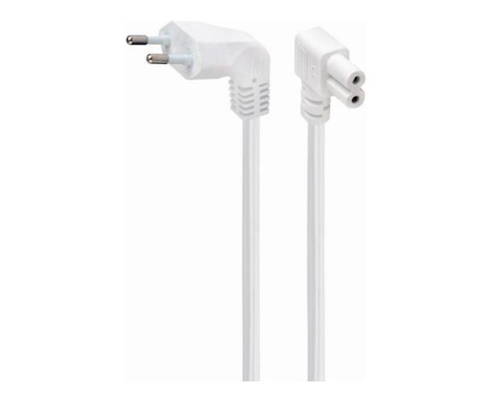 CABLE POWER EU 2.5M ANGLED/PC-184L-VDE-2.5M-W GEMBIRD Сетевые кабели, провода