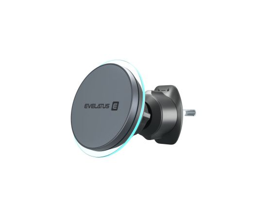 Evelatus   MagSafe Qi wireless charging magnet air vent mount (for Car air vent) Black Telefonu Turētāji Auto Velo Moto