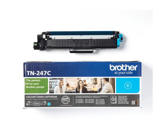 Brother TN-247 C Cyan Toner Cartridge 2300p Tintes printeru izejmateriāli