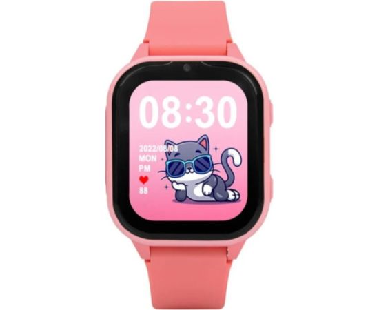 Išmanusis laikrodis su lietuvišku meniu Garett Kids Sun Ultra 4G Pink Rokas pulksteņi 