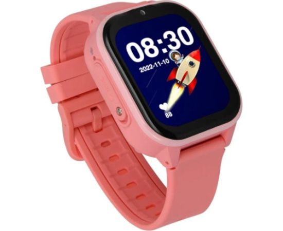 Išmanusis laikrodis su lietuvišku meniu Garett Kids Sun Ultra 4G Pink Rokas pulksteņi 