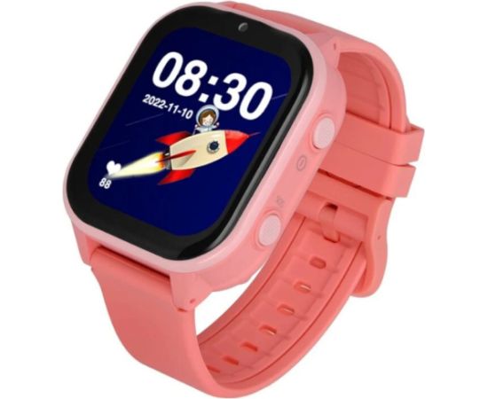 Išmanusis laikrodis su lietuvišku meniu Garett Kids Sun Ultra 4G Pink Rokas pulksteņi 