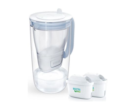 Brita Glass+ filter jug with 2 MaxtraPro PP cartridges (blue; 2.5 l) Citi trauki