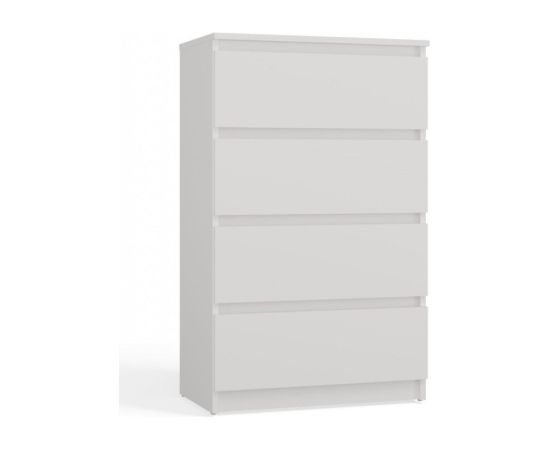 Top E Shop M4/60 MALWA CHEST OF DRAWERS 4 DRAWERS WHITE Jaunumi -Dārzam