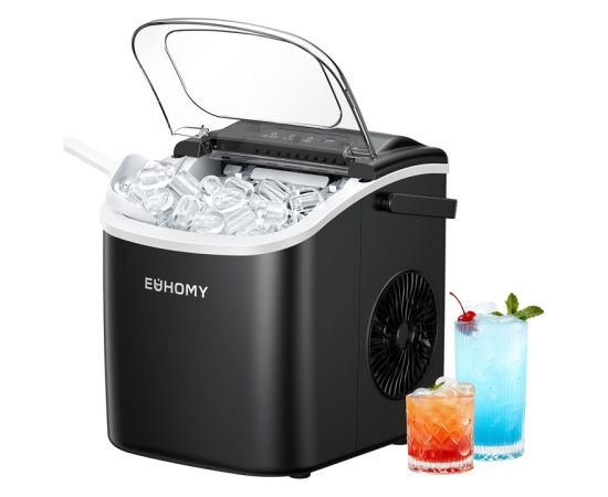 Euhomy IM001 ice cube maker, 1.2 l, 12 kg (black) Citi virtuves piederumi