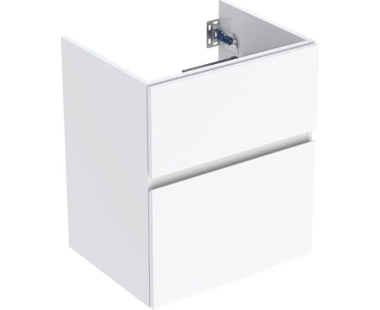 Geberit izlietnes skapītis Aniara, 592x475 mm, h=605 mm, 2A, spīdīgs balts Izlietnes skapis