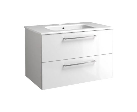Raguvos Baldai izlietnes un skapīša komplekts Joy, 810x460 mm, h=500 mm, 2A, spīdīgs balts/hroms Izlietnes skapis