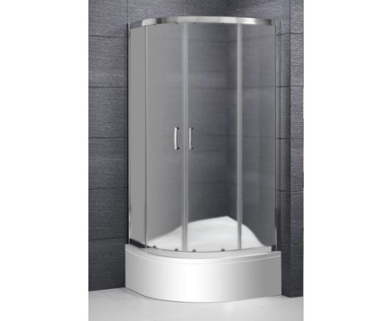 Roth dušas stūris Taldis, 900x900 mm, h=1650, r=550, brillant/matēts stikls Dušas stūri