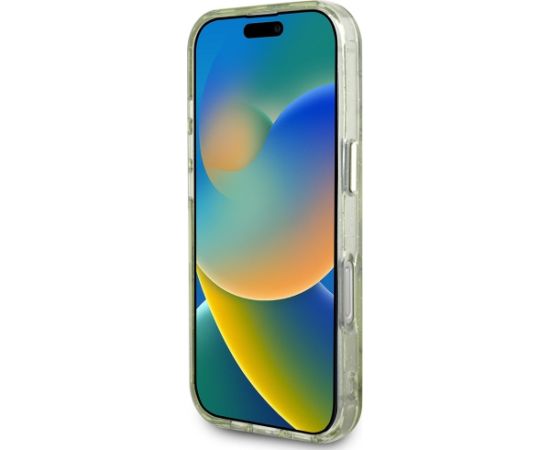 Guess Glitter Flowers Triangle Buttons MagSafe Защитный чехол для Apple iPhone 16 Pro Чехлы - альтернативные