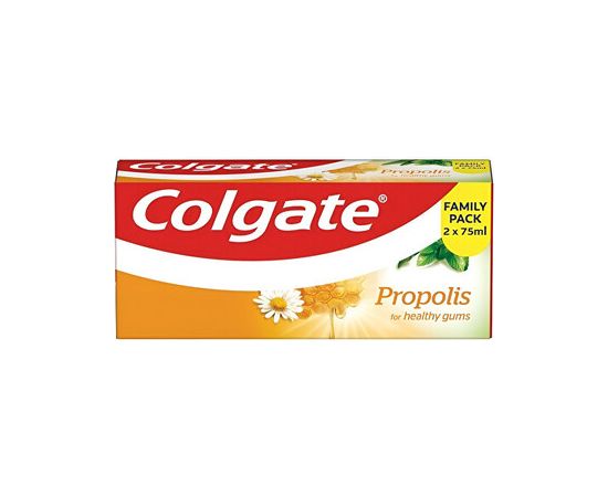 Colgate Propolis Toothpaste Duo - Zubní pasta 75ml Zobu pastas un mutes dobuma skalojamie līdzekļi