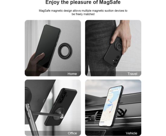 Nillkin Super Frosted PRO Magnetic Back Cover Aizsargapvalks priekš Samsung Galaxy S24 FE / melns Neoriģinālie Maciņi