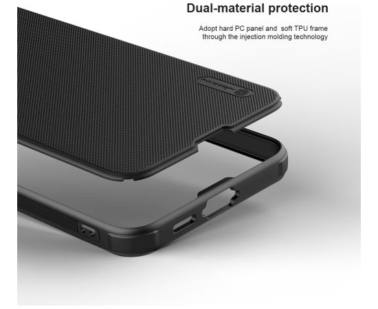 Nillkin Super Frosted PRO Magnetic Back Cover Aizsargapvalks priekš Samsung Galaxy S24 FE / melns Neoriģinālie Maciņi