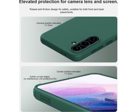 Nillkin Super Frosted PRO Magnetic Back Cover Aizsargapvalks priekš Samsung Galaxy S24 FE / melns Neoriģinālie Maciņi