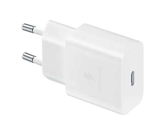 EP-T1510EWE + EP-DA705BWE Samsung 15W Travel Charger Ceļojumu lādētājs + USB-C/USB-C datu kabelis / balts Telefonu lādētāji 220v