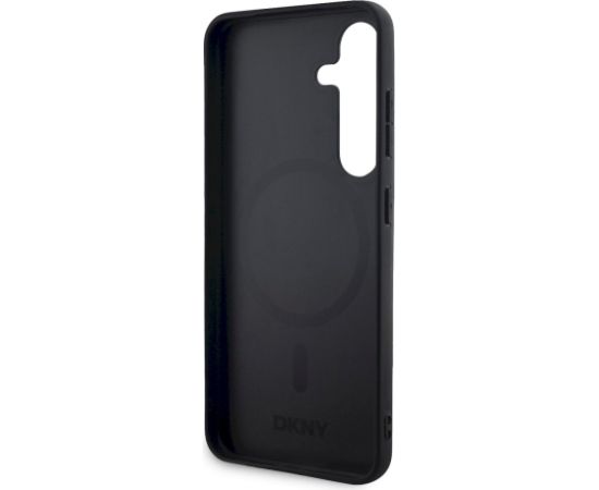 DKNY PU Leather Checkered Pattern MagSafe Case Защитный чехол для Samsung Galaxy S24 / чёрный Чехлы - альтернативные