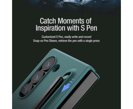 Nillkin Flex Pure Fold S Pen Cover Aizsargapvalks priekš Samsung Galaxy Z Fold 6 / melns Neoriģinālie Maciņi