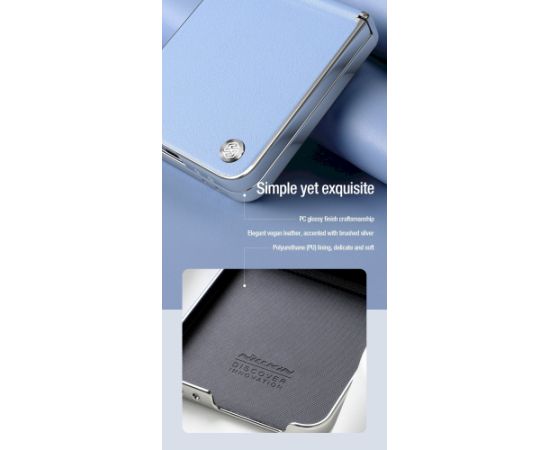 Nillkin CamShield Flip Case Aizsargapvalks priekš Samsung Galaxy Z Flip 6/7 FE / melns Neoriģinālie Maciņi