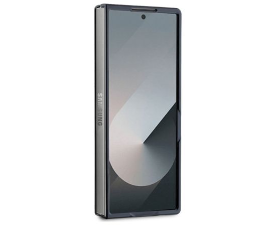 DKNY PU Leather Stack Logo MagSafe Case Aizsargapvalks priekš Samsung Galaxy Z Fold 6 / melns Neoriģinālie Maciņi