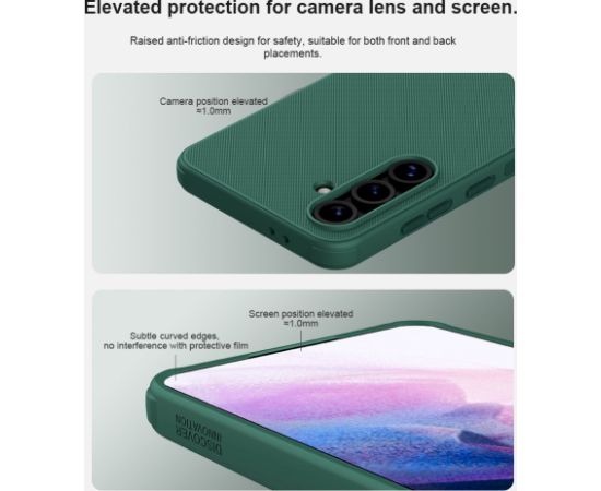 Nillkin Super Frosted PRO Back Cover Aizsargapvalks priekš Samsung Galaxy S24 FE / melns Neoriģinālie Maciņi