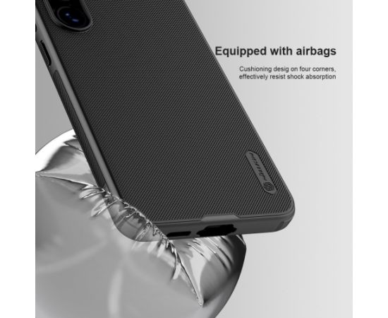 Nillkin Super Frosted PRO Back Cover Aizsargapvalks priekš Samsung Galaxy S24 FE / melns Neoriģinālie Maciņi