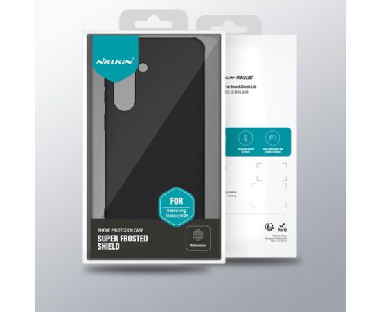 Nillkin Super Frosted PRO Back Cover Aizsargapvalks priekš Samsung Galaxy S24 / melns Neoriģinālie Maciņi