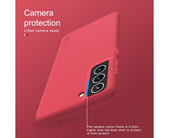 Nillkin Super Frosted Back Cover Aizsargapvalks priekš Samsung Galaxy S21 FE 5G / melns Neoriģinālie Maciņi