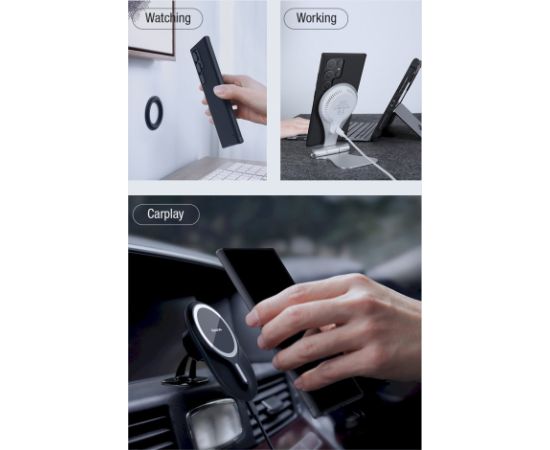 Nillkin Super Frosted PRO Magnetic Back Cover Aizsargapvalks priekš Samsung Galaxy S24 Ultra / melns Neoriģinālie Maciņi
