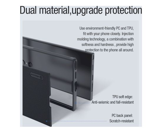 Nillkin Super Frosted PRO Magnetic Back Cover Aizsargapvalks priekš Samsung Galaxy S24 Ultra / melns Neoriģinālie Maciņi