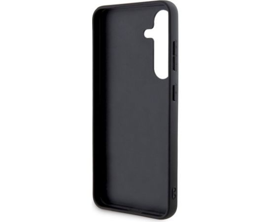 DKNY PC/TPU Repeat Pattern Tonal Stripe Case Aizsargapvalks priekš Samsung Galaxy S24 / melns Neoriģinālie Maciņi