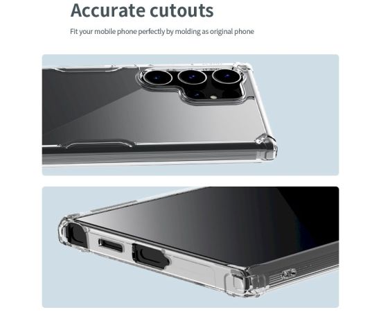 Nillkin Nature TPU PRO Cover Aizsargapvalks priekš Samsung Galaxy S24 Ultra / caurspīdīgs Neoriģinālie Maciņi
