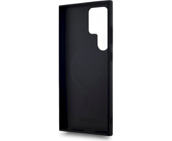 DKNY PU Leather Checkered Pattern MagSafe Case Защитный чехол для Samsung Galaxy S24 Ultra / чёрный Чехлы - альтернативные