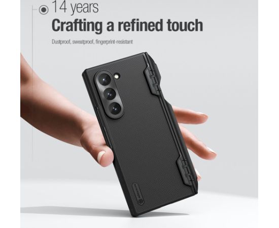 Nillkin Super Frosted FOLD Slot Back Cover Aizsargapvalks priekš Samsung Galaxy Z Fold 6 / melns Neoriģinālie Maciņi