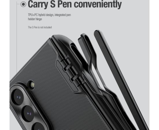 Nillkin Super Frosted FOLD Slot Back Cover Aizsargapvalks priekš Samsung Galaxy Z Fold 6 / melns Neoriģinālie Maciņi