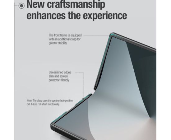 Nillkin Super Frosted FOLD Slot Back Cover Aizsargapvalks priekš Samsung Galaxy Z Fold 6 / melns Neoriģinālie Maciņi